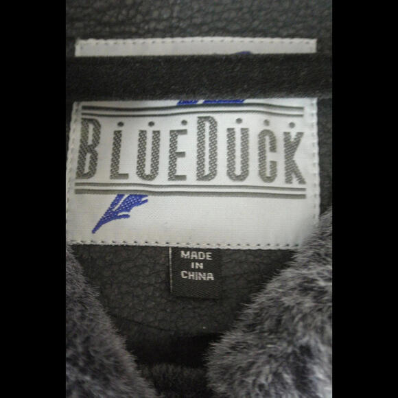 NEW Blueduck Genuine Shearling Flight Jacket in fadded black Sz S #SJ925 - Picture 7 of 9